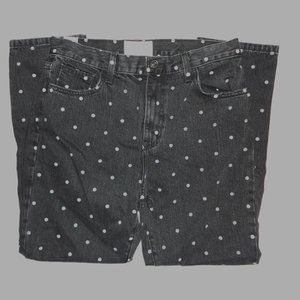 CURRENT ELLIOTT Women's Black & White Polka Dot Denim Jeans Size 29 NWT!!!